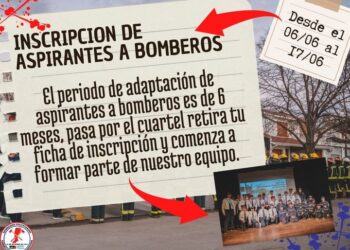 TEODELINA: SE ABRIÓ LA INSCRIPCION ASPIRANTES A BOMBEROS