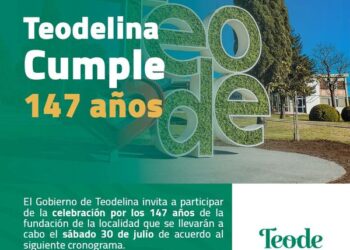 𝗖𝗨𝗠𝗣𝗟𝗘 𝗧𝗘𝗢𝗗𝗘  ¡CELEBREMOS JUNTOS LOS 147 AÑOS DE LA LOCALIDAD! 