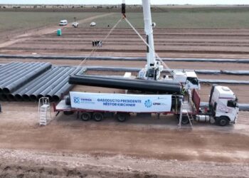 Comenzó el acopio de los tubos para el gasoducto Presidente Néstor Kirchner