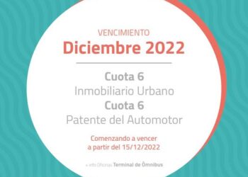 COMUNA DE TEODELINA: VENCIMIENTO DE IMPUESTOS DICIEMBRE 2022