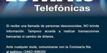 VILLA CAÑAS: ATENCIÓN: ALERTA POR INTENTOS DE ESTAFAS TELEFÓNICAS VILLA CAÑAS: ATENCIÓN: ALERTA POR INTENTOS DE ESTAFAS TELEFÓNICAS