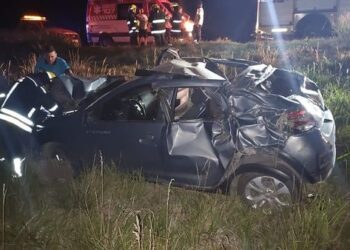 UN CONDUCTOR DE MURPHY PROTAGONIZÓ UN FUERTE ACCIDENTE EN RUTA 33 LLEGANDO A VENADO TUERTO