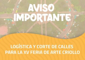 TEODELINA: 𝗔𝗩𝗜𝗦𝗢 𝗜𝗠𝗣𝗢𝗥𝗧𝗔𝗡𝗧𝗘  | 𝗟𝗢𝗚Í𝗦𝗧𝗜𝗖𝗔 𝗬 𝗖𝗢𝗥𝗧𝗘 𝗗𝗘 𝗖𝗔𝗟𝗟𝗘𝗦 𝗣𝗔𝗥𝗔 𝗟𝗔 𝗫𝗩 𝗙𝗜𝗘𝗦𝗧𝗔 𝗗𝗘 𝗔𝗥𝗧𝗘 𝗖𝗥𝗜𝗢𝗟𝗟𝗢