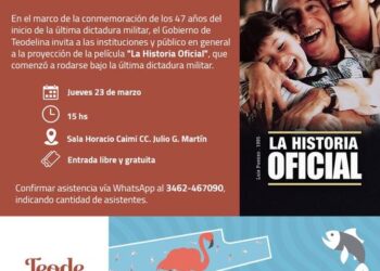 TEODELINA: 𝗘𝗦𝗧𝗘 𝟮𝟯 𝗗𝗘 𝗠𝗔𝗥𝗭𝗢 𝗦𝗘 𝗣𝗥𝗢𝗬𝗘𝗖𝗧𝗔𝗥𝗔 𝗟𝗔 𝗛𝗜𝗦𝗧𝗢𝗥𝗜𝗔 𝗢𝗙𝗜𝗖𝗜𝗔𝗟