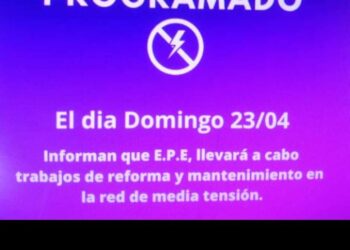 EN TEODELINA Y VILLA CAÑAS : ESTE DOMINGO HABRÁ CORTE DE LUZ DESDE LAAS 5:30 A LAS 15:30 HS-