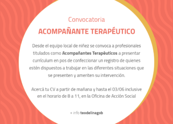 COMUNA DE TEODELINA: 𝗖𝗢𝗡𝗩𝗢𝗖𝗔𝗧𝗢𝗥𝗜𝗔 | Acompañante Terapéutico