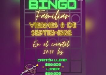 TEODELINA: HOY BINGO FAMILIAR EN BOMBEROS VOLUNTARIOS
