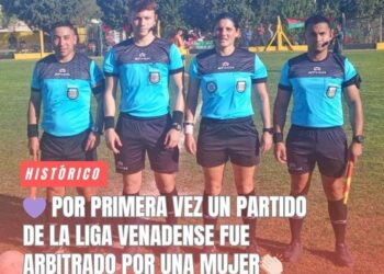 HISTÓRICO: POR PRIMERA VEZ UN PARTIDO DE LA LIGA VENADENSE FUE ARBITRADO POR UNA MUJER 