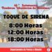 BOMBEROS TEODELINA : LA SIRENA TOCARÁ A LAS 8, 12 y 18 HS. NO ALARMARSE!