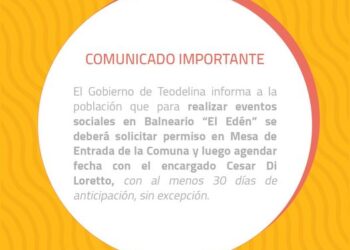 COMUNA DE TEODELINA: COMUNICADO IMPORTANTE
