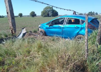 TEODELINA. ACCIDENTE VIAL A LA ALTURA DEL CEMENTERIO LOCAL