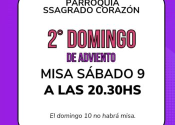 PARROQUIALES TEODELINA: HOY SABADO DE ADVIENTO MISA A LAS 20 HS.