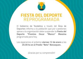 TEODELINA: 𝗙𝗜𝗘𝗦𝗧𝗔 𝗗𝗘𝗟 𝗗𝗘𝗣𝗢𝗥𝗧𝗘 𝗥𝗘𝗣𝗥𝗢𝗚𝗥𝗔𝗠𝗔𝗗𝗔