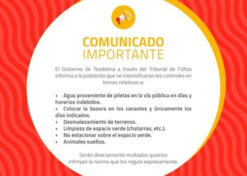 TEODELINA: COMUNICADO DEL TRIBUNAL DE FALTAS