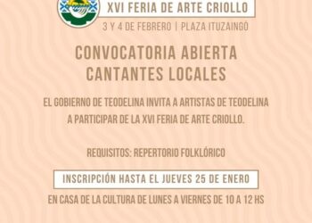 TEODELINA: 𝗫𝗩𝗜 𝗙𝗘𝗥𝗜𝗔 𝗗𝗘 𝗔𝗥𝗧𝗘 𝗖𝗥𝗜𝗢𝗟𝗟𝗢  |  𝗖𝗢𝗡𝗩𝗢𝗖𝗔𝗧𝗢𝗥𝗜𝗔 𝗔𝗥𝗧𝗜𝗦𝗧𝗔𝗦 𝗟𝗢𝗖𝗔𝗟𝗘𝗦