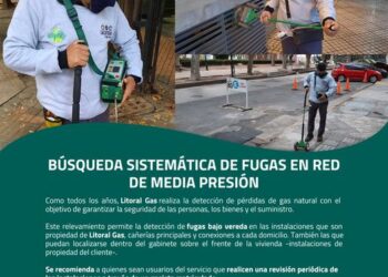 TEODELINA: 𝗟𝗜𝗧𝗢𝗥𝗔𝗟 𝗚𝗔𝗦  | Búsqueda sistemática de fugas en red de media presión