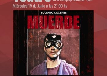 TEODELINA: TEATRO; 𝗠𝗨𝗘𝗥𝗗𝗘: el primer unipersonal de Luciano Cáceres llega a Teodelina