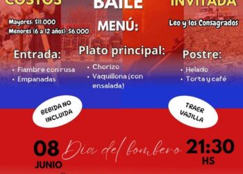 TEODELINA: BOMBEROS FESTEJA SU DÍA Y TE INVITA A BAILAR