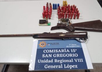SAN GREGORIO: DETENCIÓN Y  SECUESTRO DE ARMAS DE FUEGO
