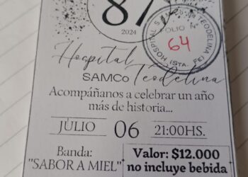 CENA ANIVERSARIO SAMco TEODELINA 6 DE JULIO