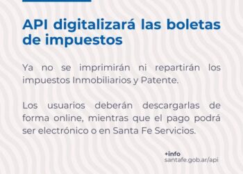COMUNICADO: API digitalizará las boletas de impuestos