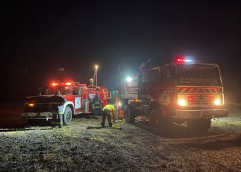 BOMBEROS: SALIDA POR INCENDIO DE CAMPO ZONA ARRIBEÑOS