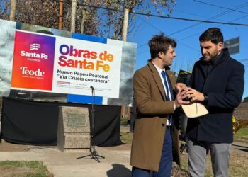 El gobernador de la provincia de Santa Fe, Maximiliano Pullaro, realizó una visita a Teodelina.