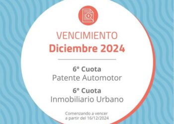 MUNICIPALIDAD DE TEODELINA; AVISO DE VENCIMIENTOS DICIEMBRE 2024