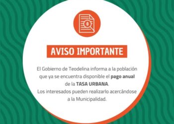 MUNICIPALIDAD DE TEODELINA: PAGO ANUAL TASA URBANA