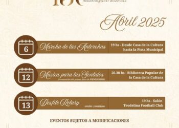 150 años Teodelina  | 𝐂𝐫𝐨𝐧𝐨𝐠𝐫𝐚𝐦𝐚 𝐀𝐛𝐫𝐢𝐥 𝟐𝟎𝟐𝟓