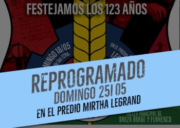 SE REPROGRAMÓ PARA EL 25 DE MAYO EL FESTEJO POR LOS 123 AÑOS DE VILLA CAÑÁS