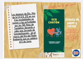 ESSO N°212- ECO CARTON “AYÚDANOS A CUIDAR NUESTRO PLANETA”