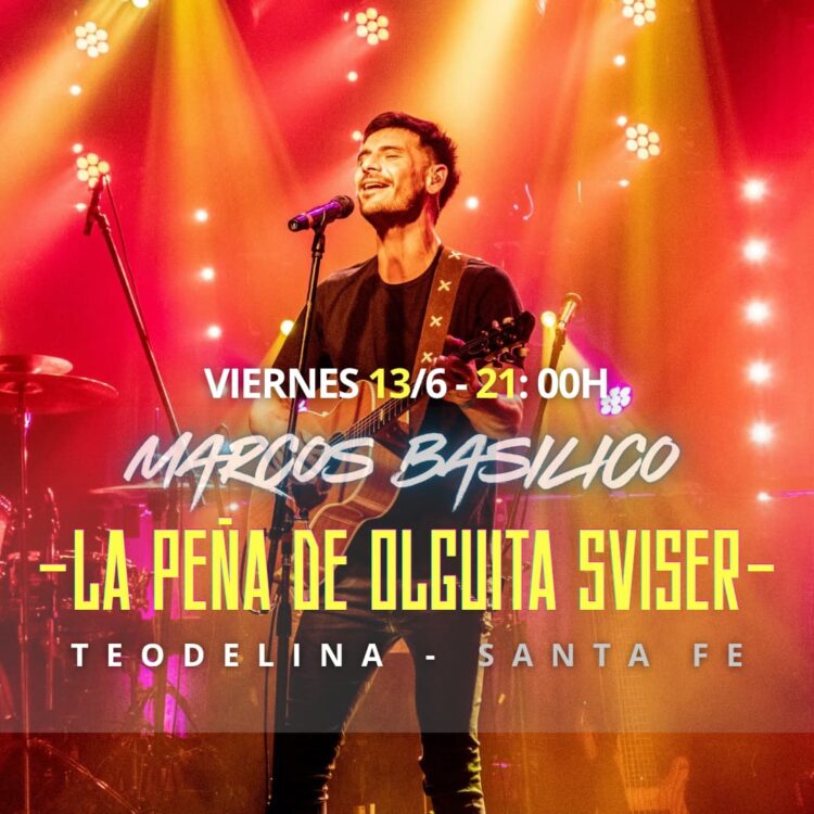 TEODELINA: ESTA NOCHE MARCOS BASILICO CANTARÁ EN LA PEÑA DE OLGUITA SVISER
