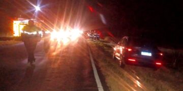 ACCIDENTE EN RUTA 65 entre arribeños y Teodelina: Un herido tras ser embestido es atendido en Teodelina y fallece luego en Venado Tuerto.