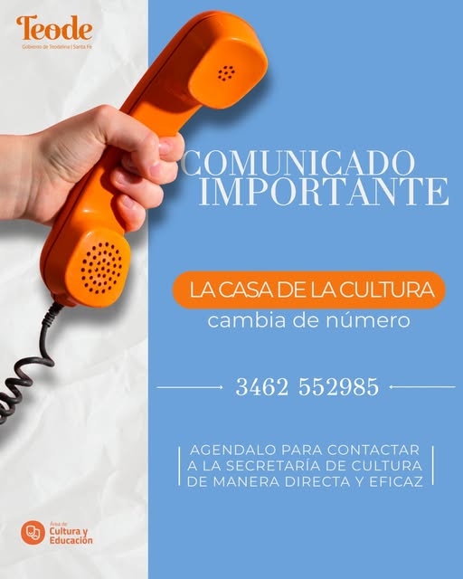 TEODELINA: Nuevo contacto de la Casa de la Cultura