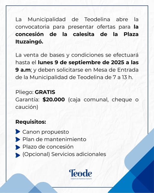 MUNICIPALIDAD DE TEODELINA: ¡La calesita busca nuevo concesionario!