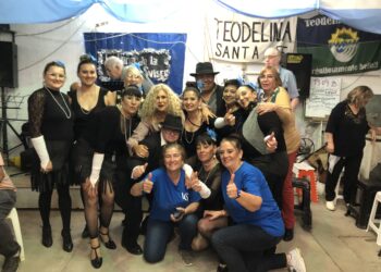 Teodelina: Ivana Fortunati y Gonzalo “El Santiagueño” Riquelme dieron brillo a la Peña de Olguita Sviser