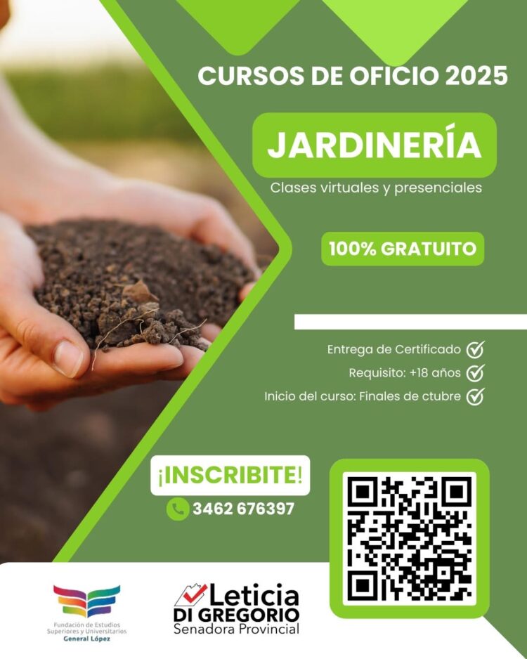 ¡Última oportunidad de capacitación en el año! Se viene el Curso Básico y Gratuito de Jardinería