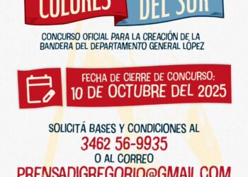 CONCURSO PARA CREAR LA BANDERA DEL DEPARTAMENTO GENERAL LÓPEZ: ÚLTIMA SEMANA PARA PARTICIPAR