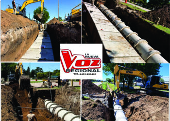 VILLA CAÑAS: OBRA DE DESAGÜE EN EL ACCESO POR AVENIDA 50