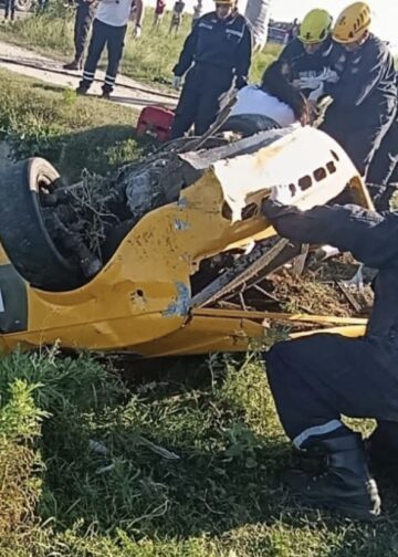 TRAGEDIA EN LA RUTA 4S: MURIÓ UN PILOTO LOCAL TRAS DESPISTAR MIENTRAS ENTRENABA CON SU AUTO DE COMPETICIÓN