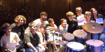 TEODELINA: El curso de Batería cerró el año con una muestra muy especial