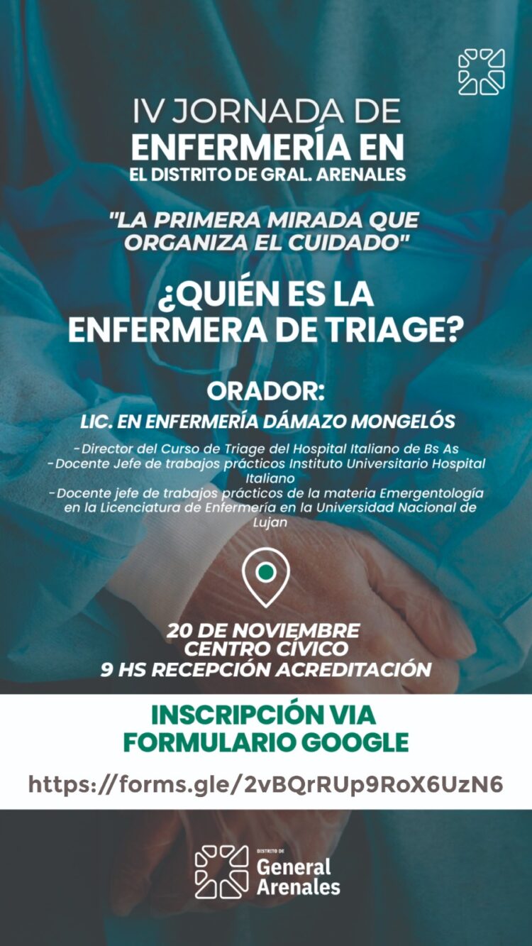 IV Jornada de Enfermería en el distrito: La primera mirada que organiza el cuidado IV Jornada de Enfermería en el distrito: La primera mirada que organiza el cuidado