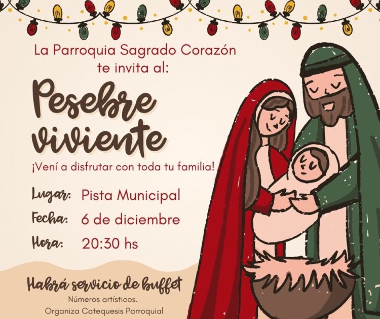 Teodelina: La Parroquia invita a todos al Pesebre Viviente!