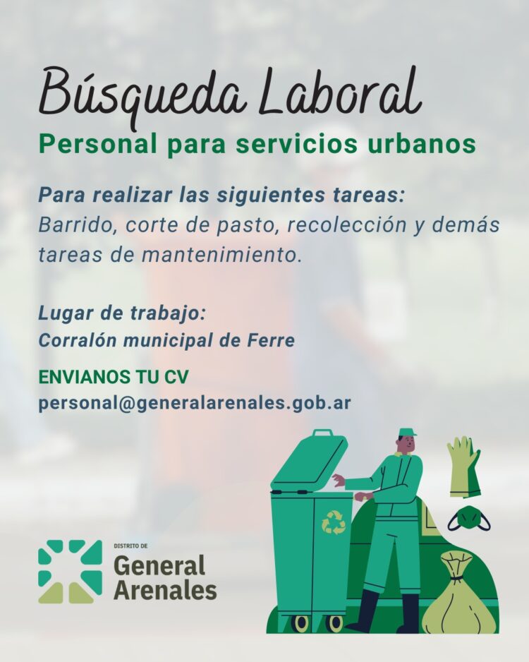 BÚSQUEDA LABORAL EN EL DISTRITO DE GENERAL ARENALES