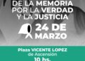 ASCENSION: Acto por el Día Nacional de la Memoria por la Verdad y la Justicia